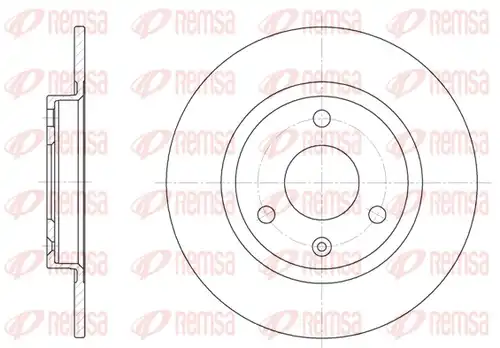 спирачен диск REMSA 6070.00