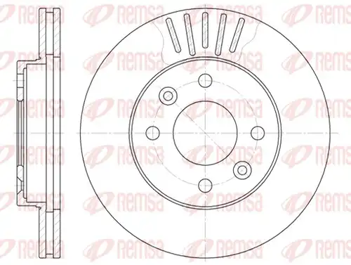 спирачен диск REMSA 6080.10