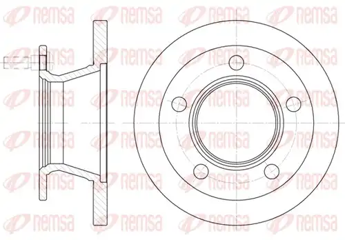 спирачен диск REMSA 6082.00