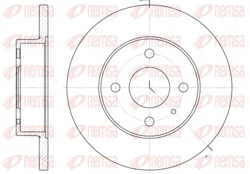 спирачен диск REMSA 6090.00
