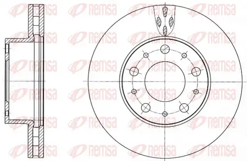 спирачен диск REMSA 61015.10