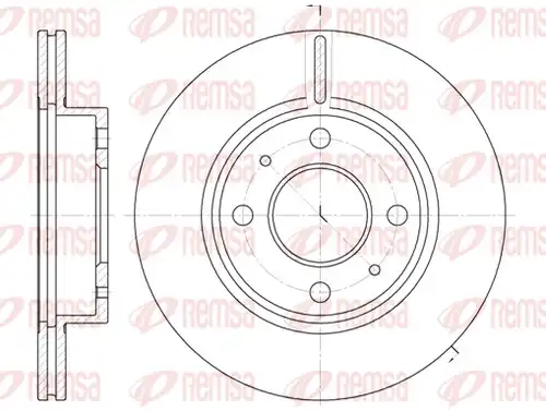 спирачен диск REMSA 6105.10