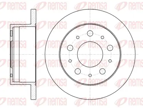 спирачен диск REMSA 61056.00