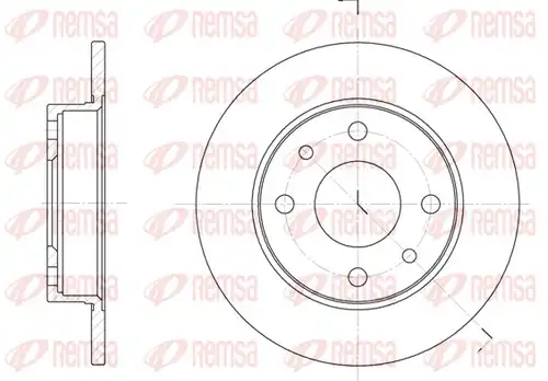спирачен диск REMSA 6110.00