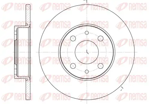 спирачен диск REMSA 6110.01