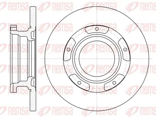 спирачен диск REMSA 61107.00