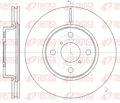 спирачен диск REMSA 61169.10