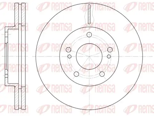 спирачен диск REMSA 61242.10