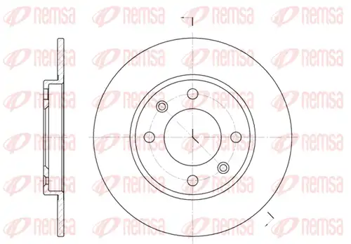 спирачен диск REMSA 6128.00