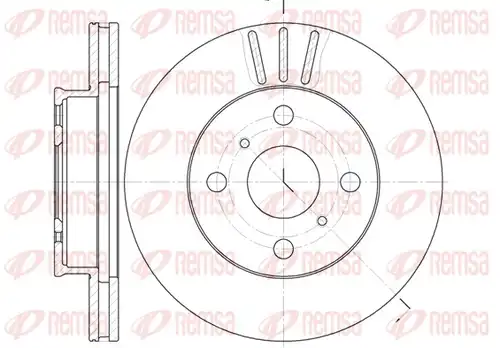 спирачен диск REMSA 6134.10