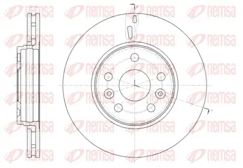 спирачен диск REMSA 61411.10