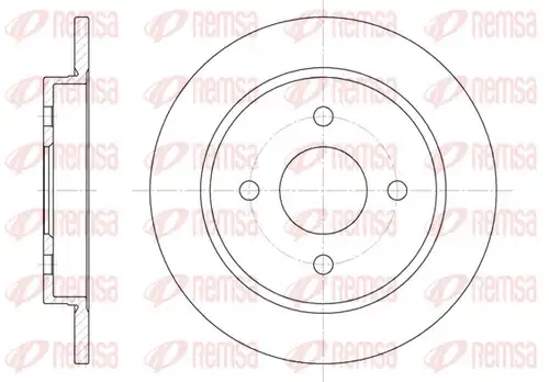 спирачен диск REMSA 6155.00