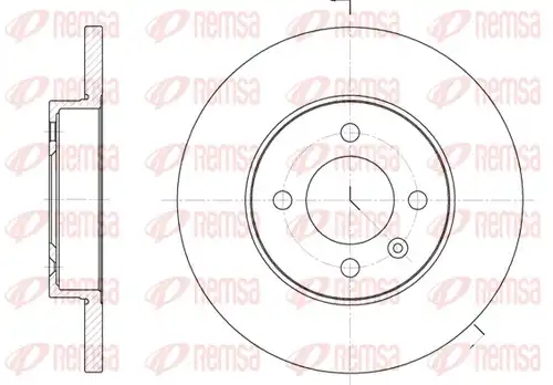 спирачен диск REMSA 6172.00