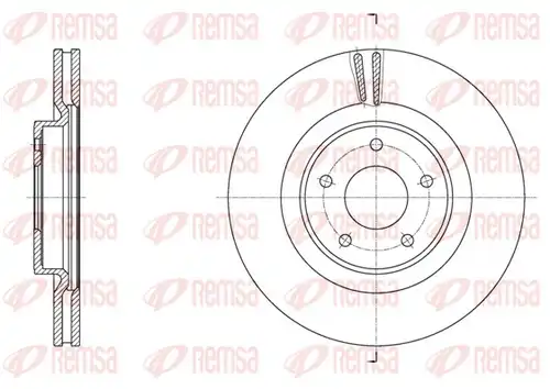 спирачен диск REMSA 61790.10