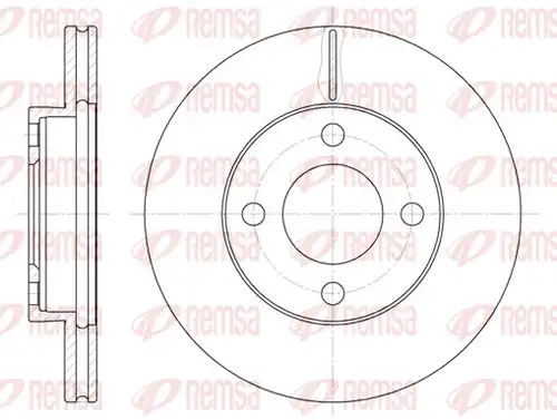 спирачен диск REMSA 6185.10