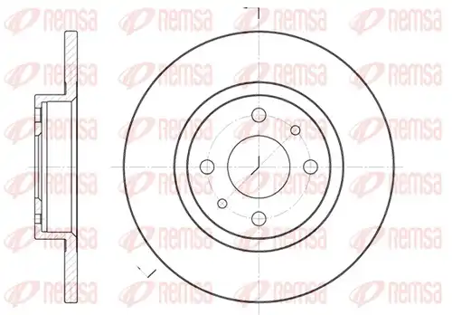спирачен диск REMSA 6191.00