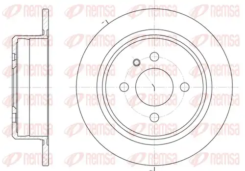 спирачен диск REMSA 6197.00