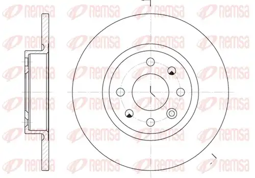 спирачен диск REMSA 6209.00