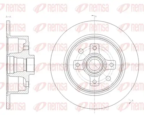 спирачен диск REMSA 6217.00