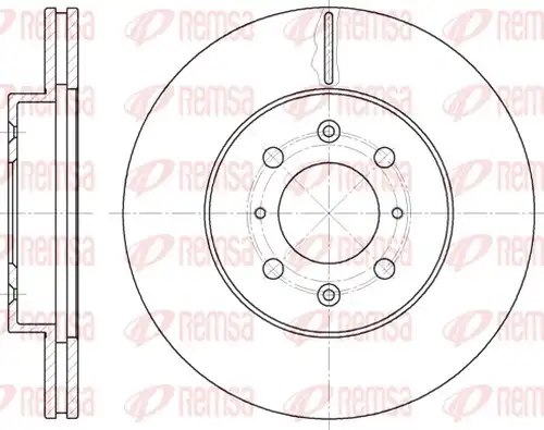спирачен диск REMSA 6224.10