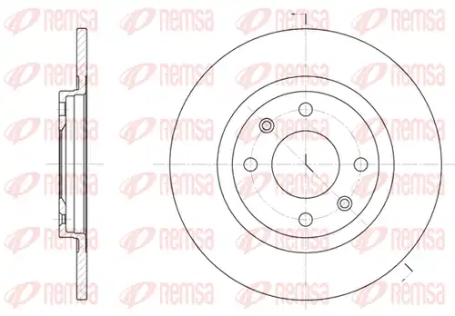 спирачен диск REMSA 6241.01
