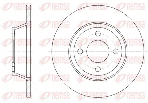 спирачен диск REMSA 6287.00