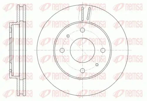 спирачен диск REMSA 6394.10