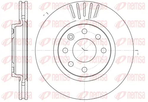 спирачен диск REMSA 6412.10