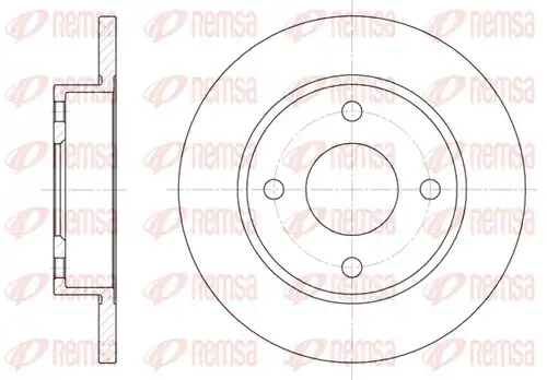 спирачен диск REMSA 6427.00