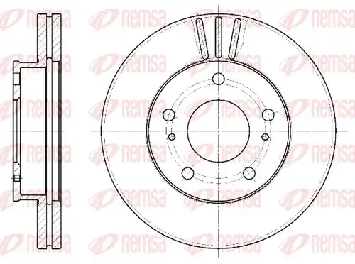 спирачен диск REMSA 6444.10