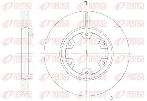 спирачен диск REMSA 6466.10