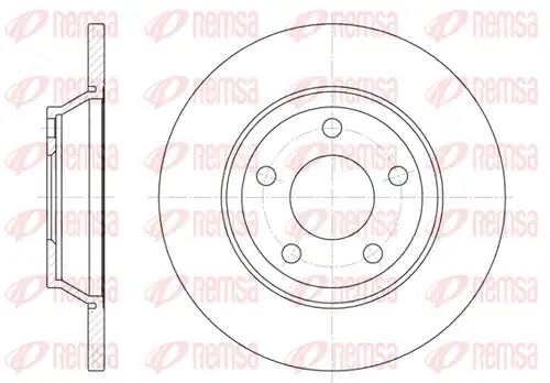 спирачен диск REMSA 6472.00