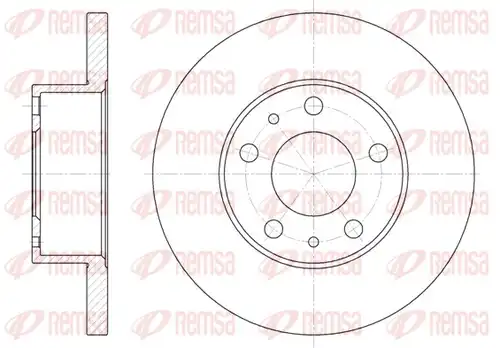 спирачен диск REMSA 6473.00