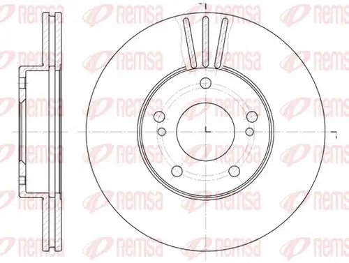 спирачен диск REMSA 6474.10