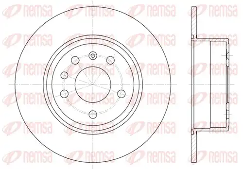 спирачен диск REMSA 6487.00