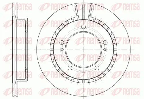спирачен диск REMSA 6492.10