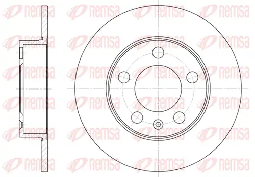 спирачен диск REMSA 6547.00