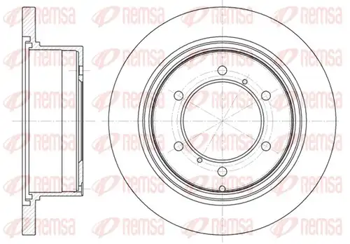 спирачен диск REMSA 6552.00