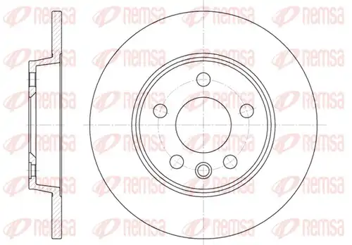 спирачен диск REMSA 6558.00