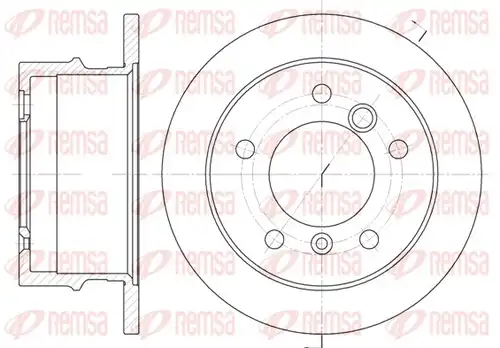 спирачен диск REMSA 6565.00