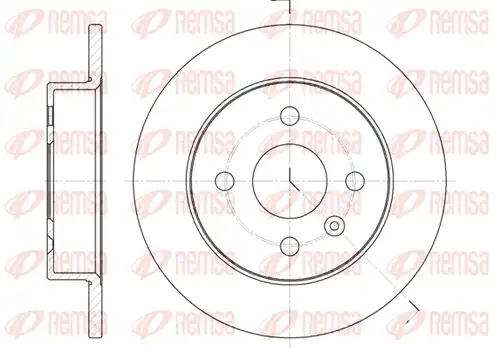 спирачен диск REMSA 6570.00