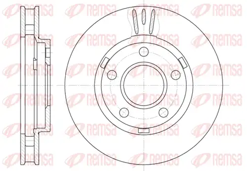 спирачен диск REMSA 6581.10