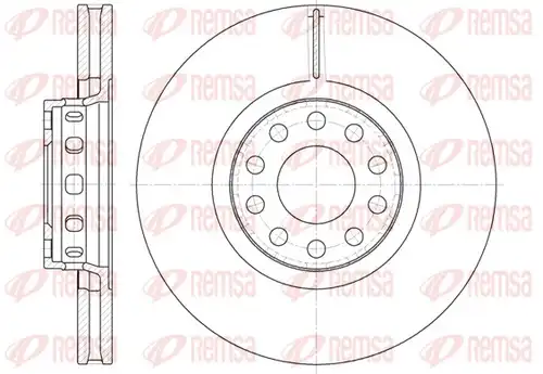 спирачен диск REMSA 6592.10
