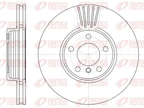 спирачен диск REMSA 6600.10