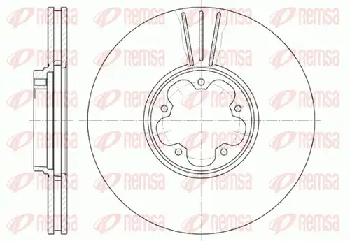 спирачен диск REMSA 6608.10