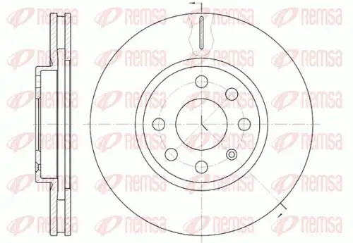спирачен диск REMSA 6611.10