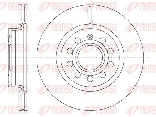 спирачен диск REMSA 6647.10