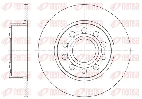спирачен диск REMSA 6649.00