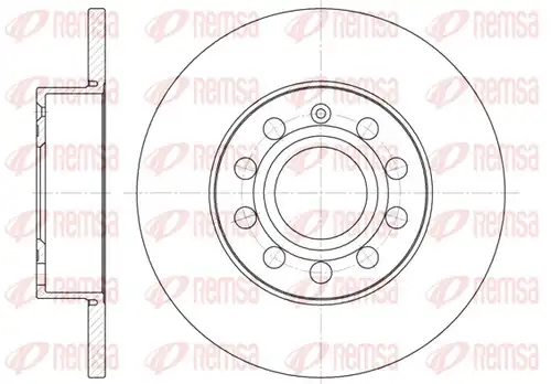 спирачен диск REMSA 6650.00