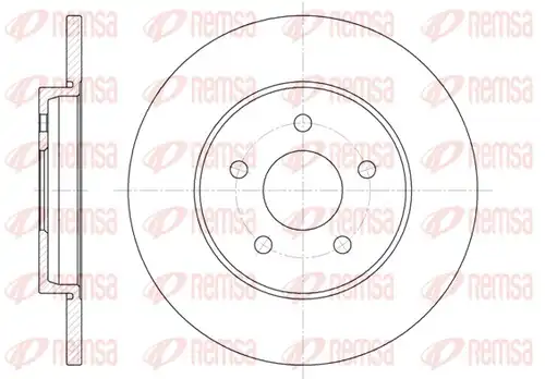 спирачен диск REMSA 6661.00